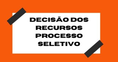 ATO nº 013 Decisão dos Recursos Contra o Gabarito preliminar do edital n°012021 de Processo Seletivo