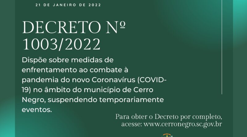 DECRETO Nº1003/2022
