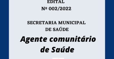 EDITAL Nº 02/2022 - PROCESSO SELETIVO SIMPLIFICADO DA SECRETARIA MUNICIPAL DE SAÚDE