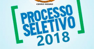 processo seletivo 2018 cerro negro sc