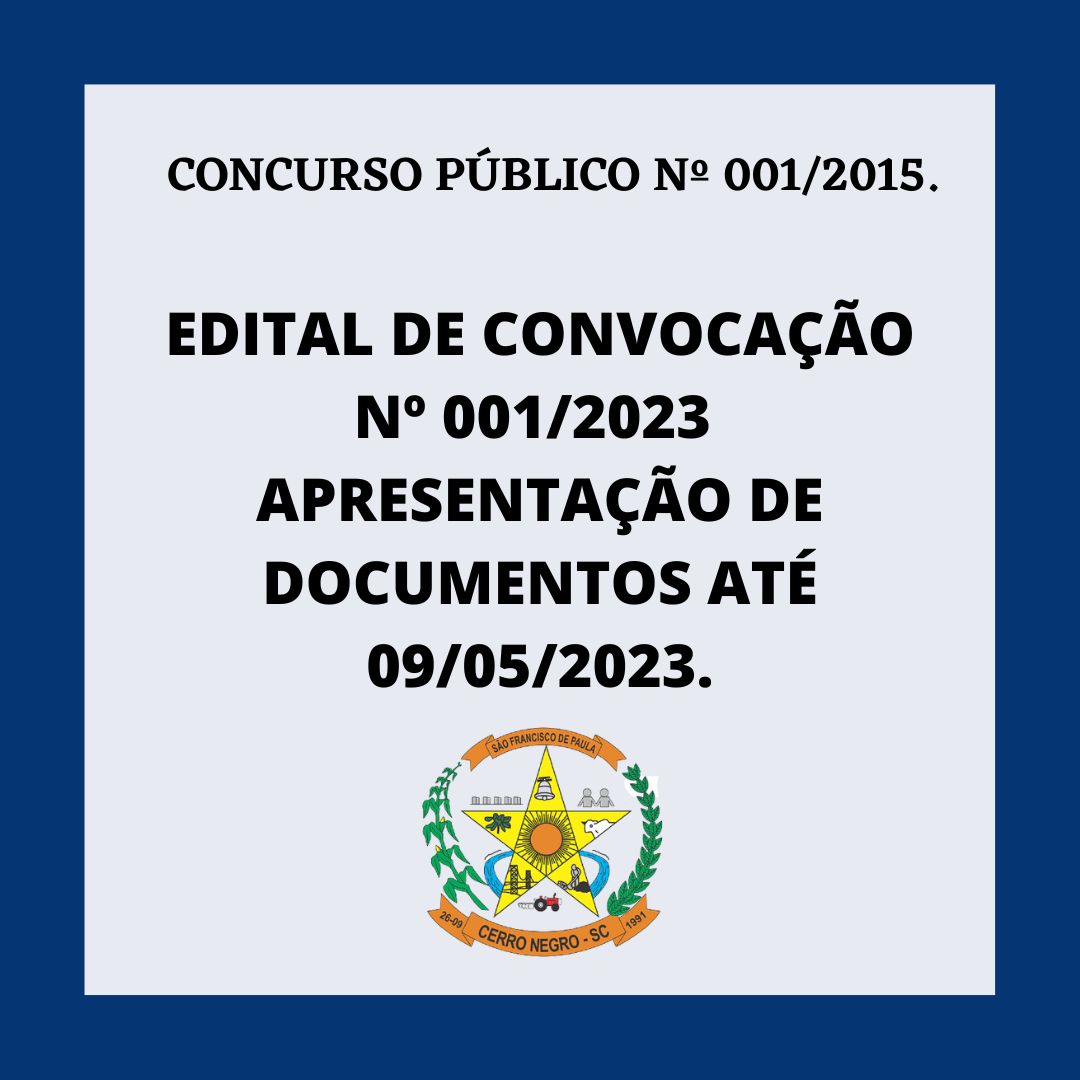 Edital de 24 de agosto de 2023: convocação de candidatos para o