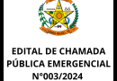 Edital de Chamada Pública emergencial N°003/2024